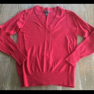 Banana Republic Merlot Red Merino Wool Top
